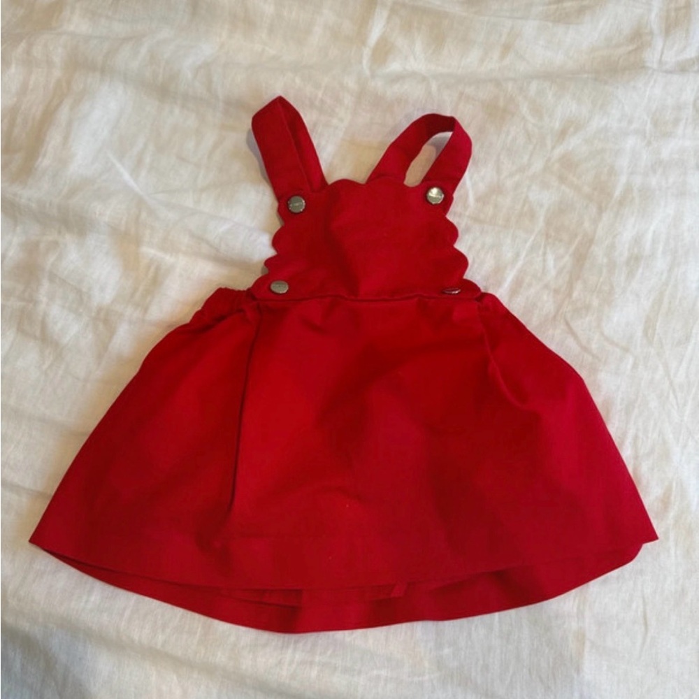 Jacadi Red Pinafore Dress